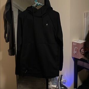 Mens Russell Athletic Hoodie Small Gray Black